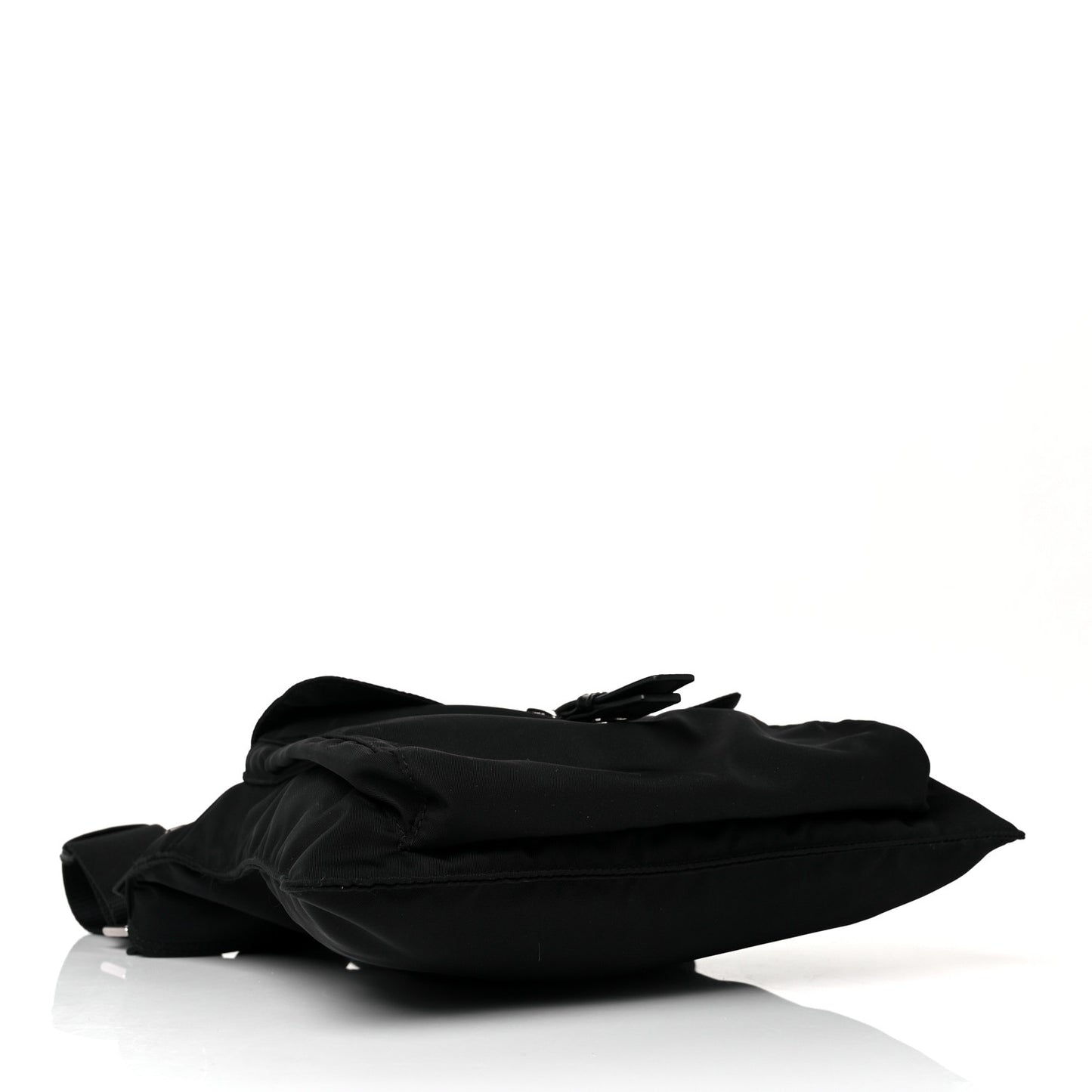 Nylon Vela Messenger Bag Black