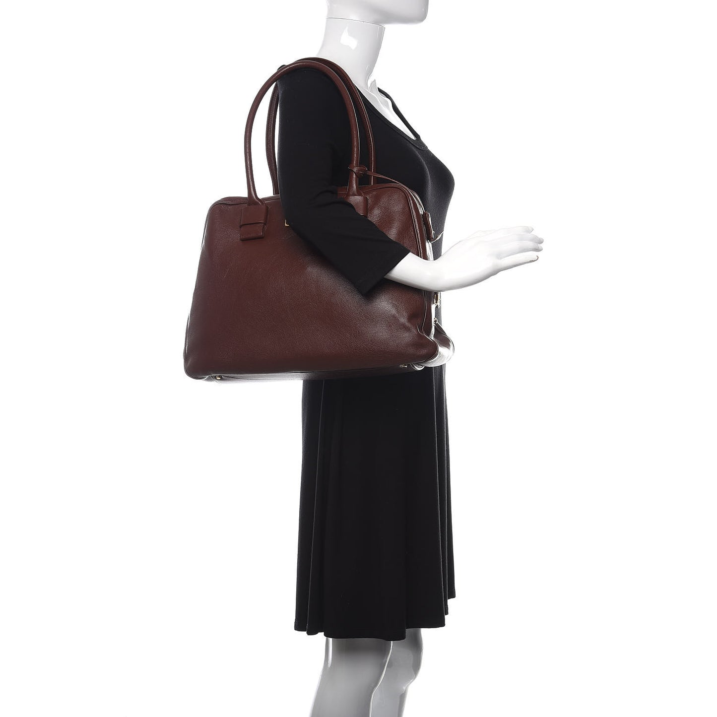Lambskin Prince Georgie Flight Tote Chestnut