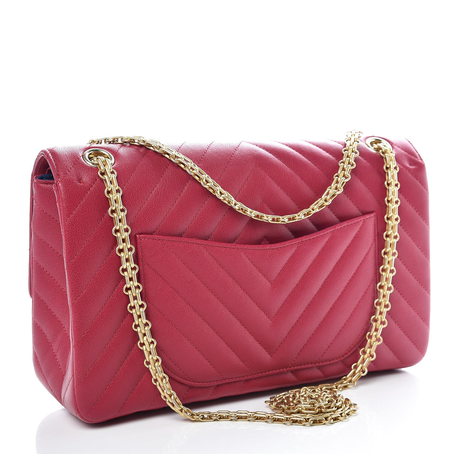 Sheepskin Chevron Quilted 2.55 Reissue 226 Flap Dark Pink