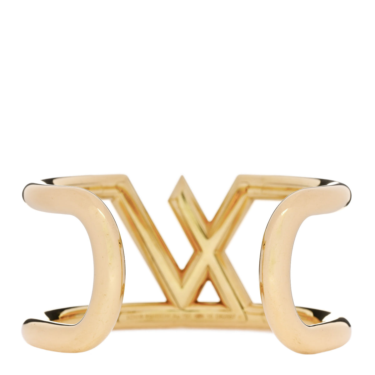 Louis Vuitton 18K Yellow Gold Diamond LV Volt One Cuff Bracelet 2 of 3