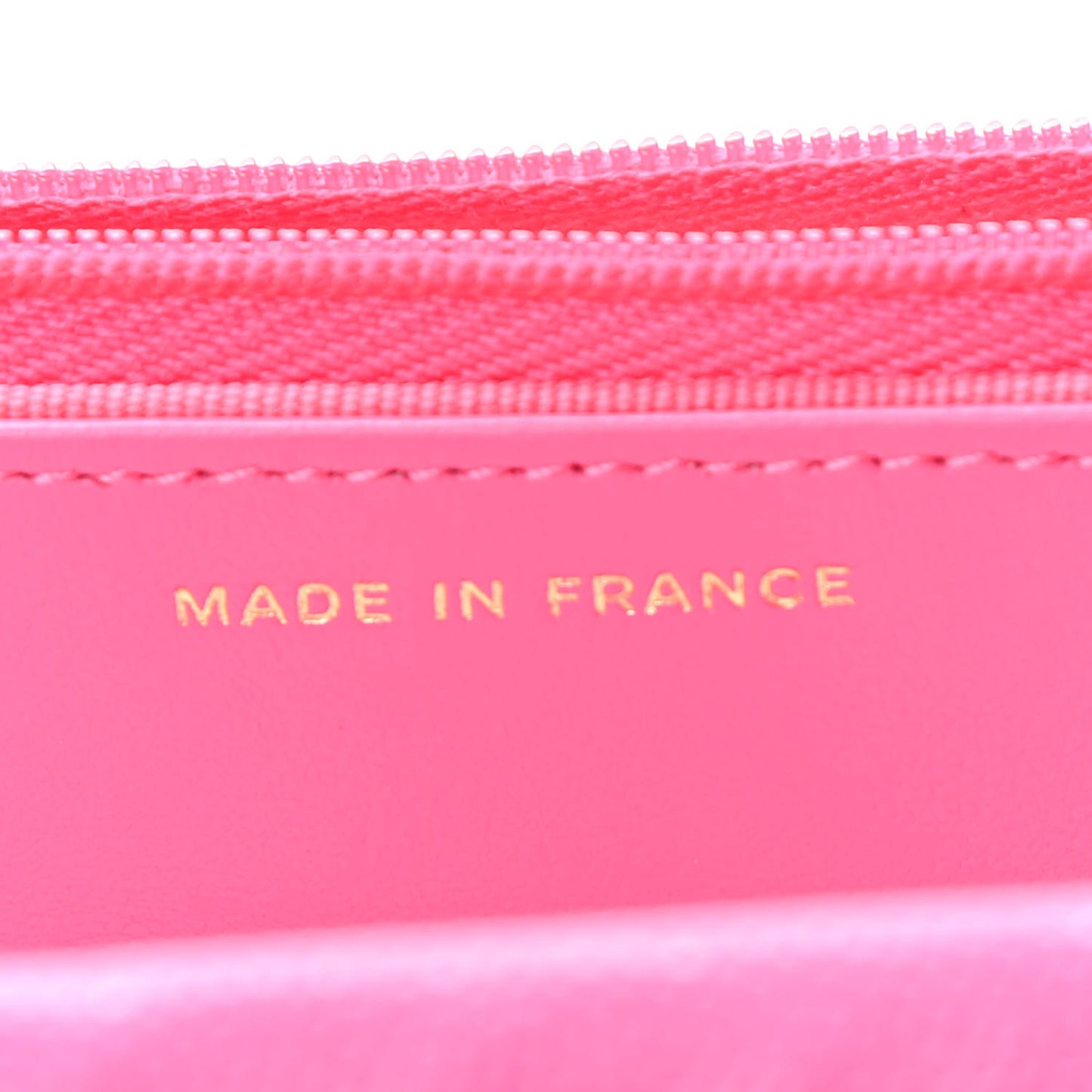 Caviar Quilted Wallet on Chain WOC Dark Pink