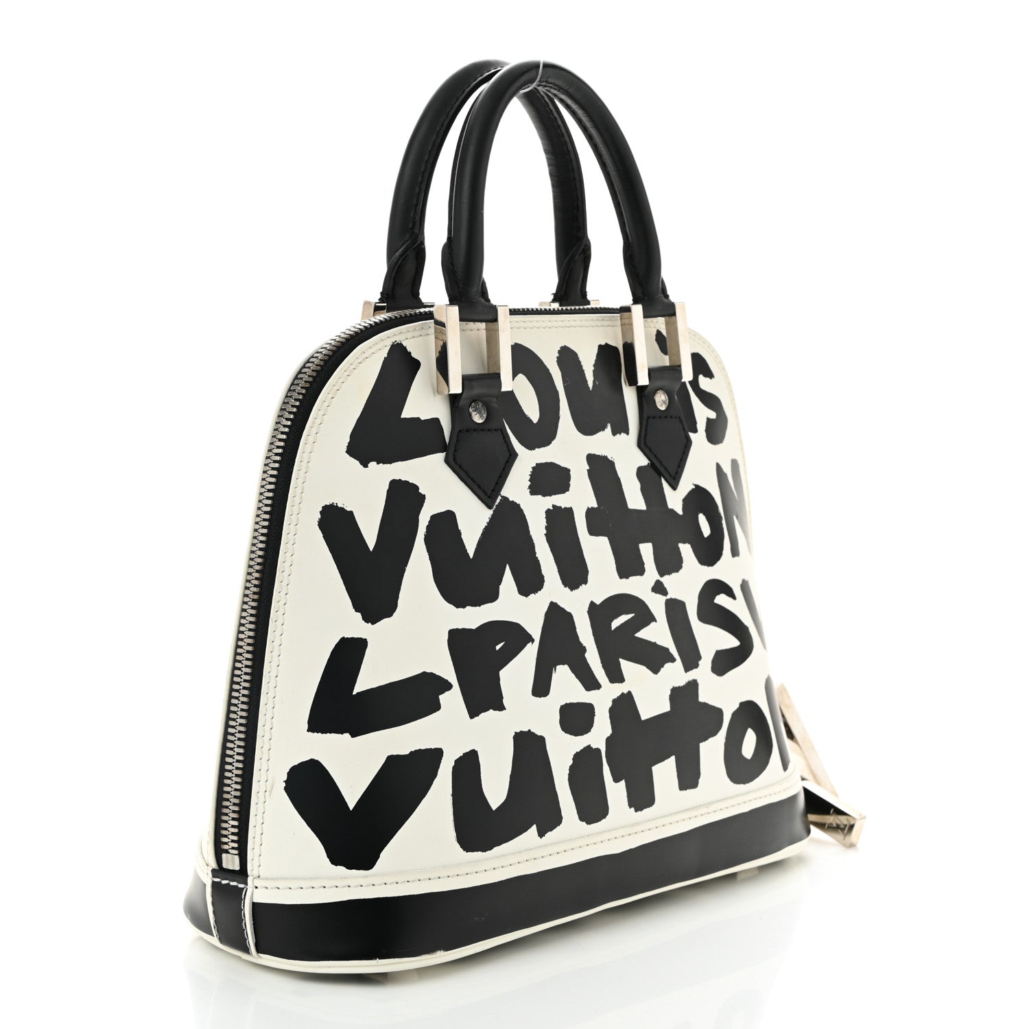 Louis Vuitton Graffiti Alma MM Black 2 of 10