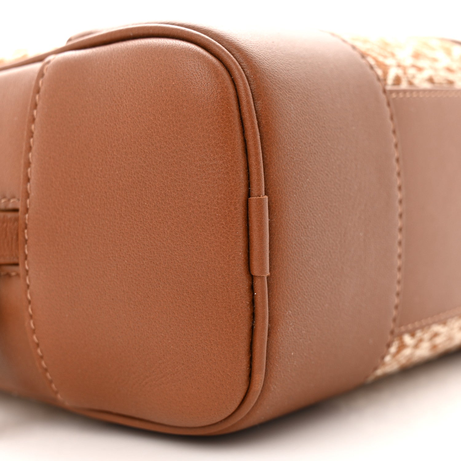 Loewe Jacquard Anagram Calfskin Mini Amazona 16 Square Bag Tan 8 of 9