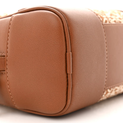 Loewe Jacquard Anagram Calfskin Mini Amazona 16 Square Bag Tan 8 of 9