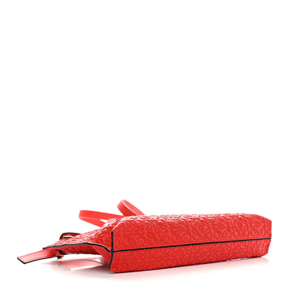Loewe Calfskin Embossed Mini Repeat T Crossbody Bag Red 4 of 10