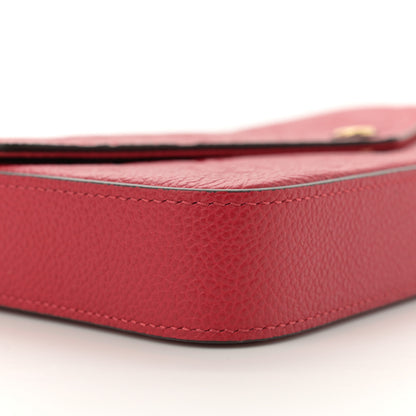 Louis Vuitton Empreinte Pochette Felicie Chain Wallet Scarlet 9 of 10