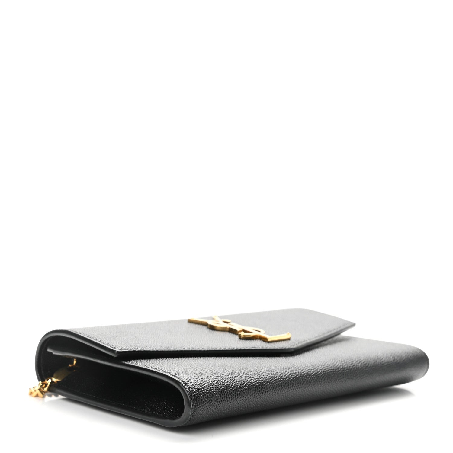 Saint Laurent Grain De Poudre Uptown Chain Wallet Black 4 of 10