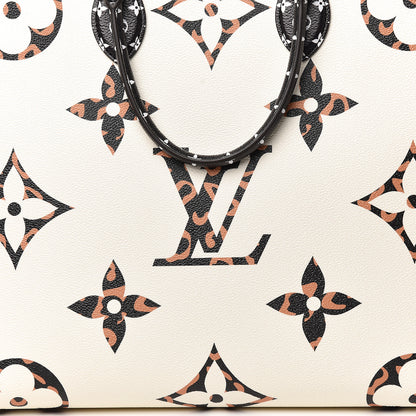 Louis Vuitton Monogram Giant Jungle Onthego GM Ivory 10 of 11