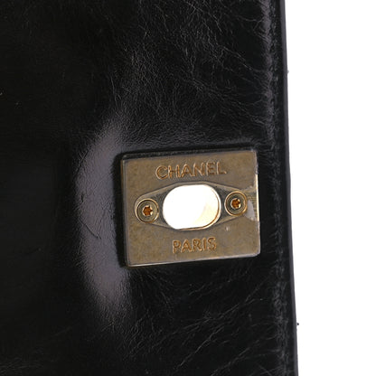 Chanel Aged Calfskin Chevron Quilted Mini Coco Handle Flap Black 7 of 10