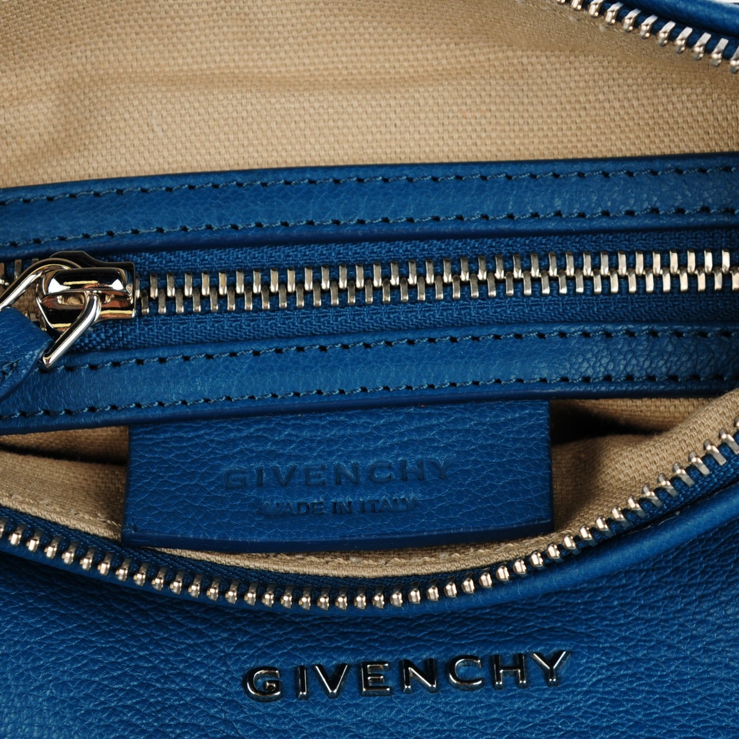 Sugar Goatskin Mini Pandora Oil Blue