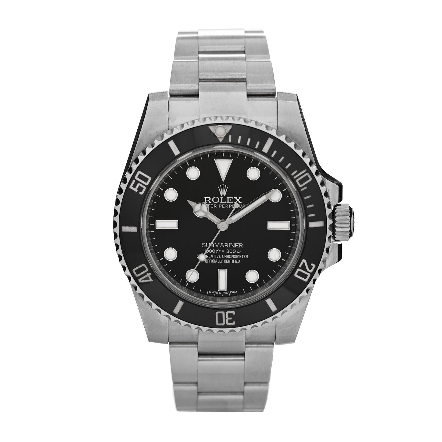 Stainless Steel 40mm Submariner Watch Black 5513 Black