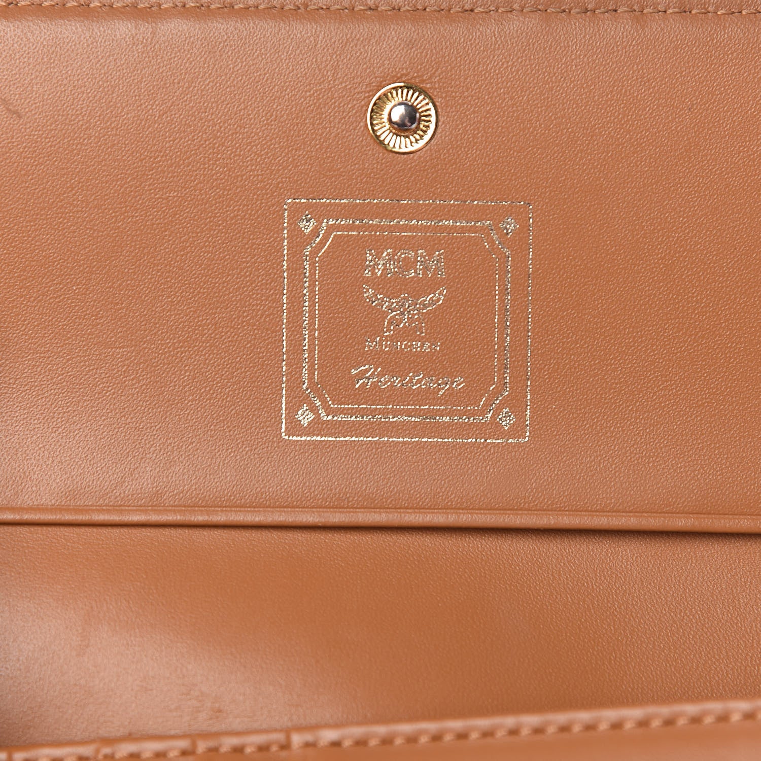MCM Visetos Tri-Fold Wallet Cognac 6 of 9