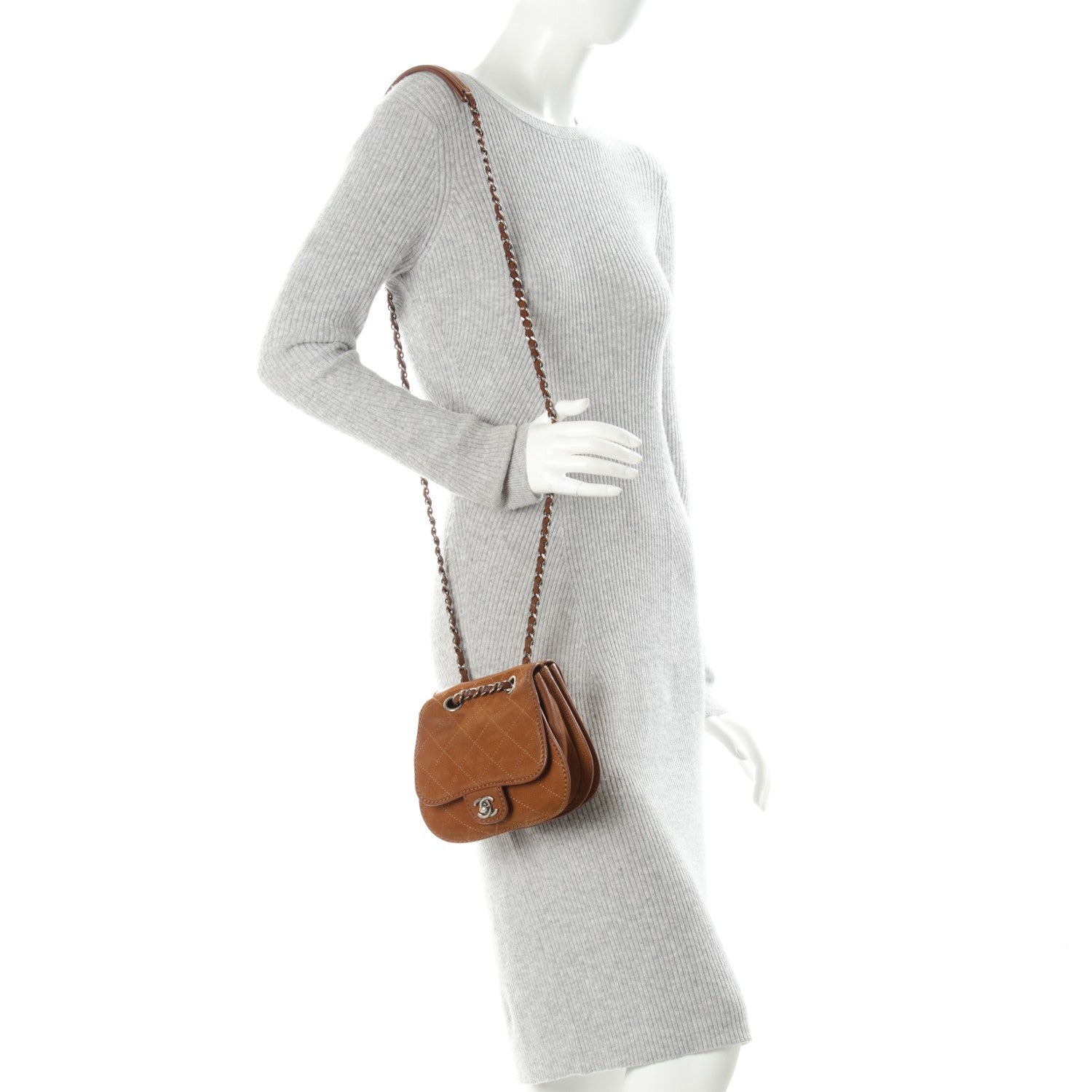 Chanel Suede Coco Twin Small Flap 2 of 9
