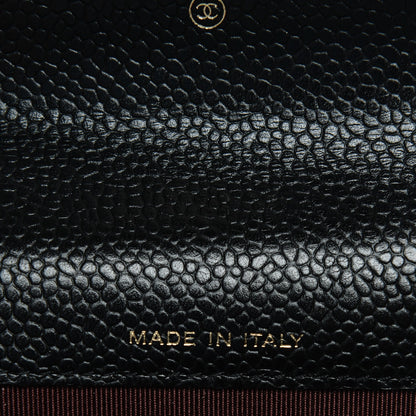 Chanel Caviar Quilted Flap Card Holder Black 15 of 16