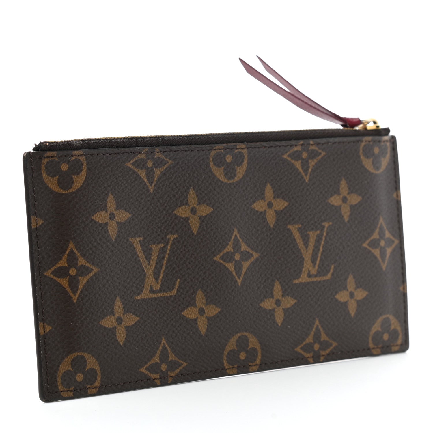 Louis Vuitton Monogram Felicie Chain Wallet Zippered Insert Fuchsia 3 of 7