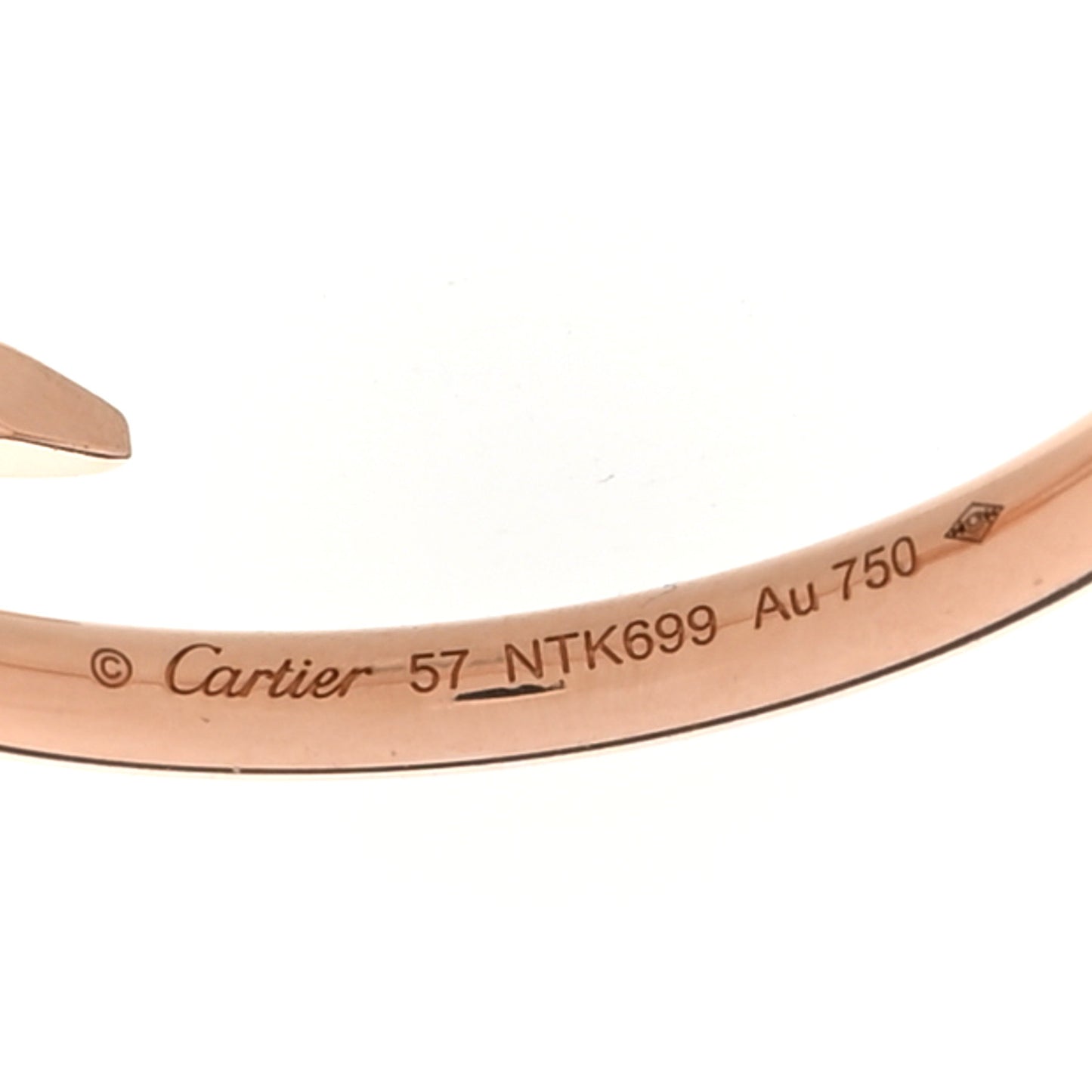 18K Pink Gold Small Juste Un Clou Ring 57 8