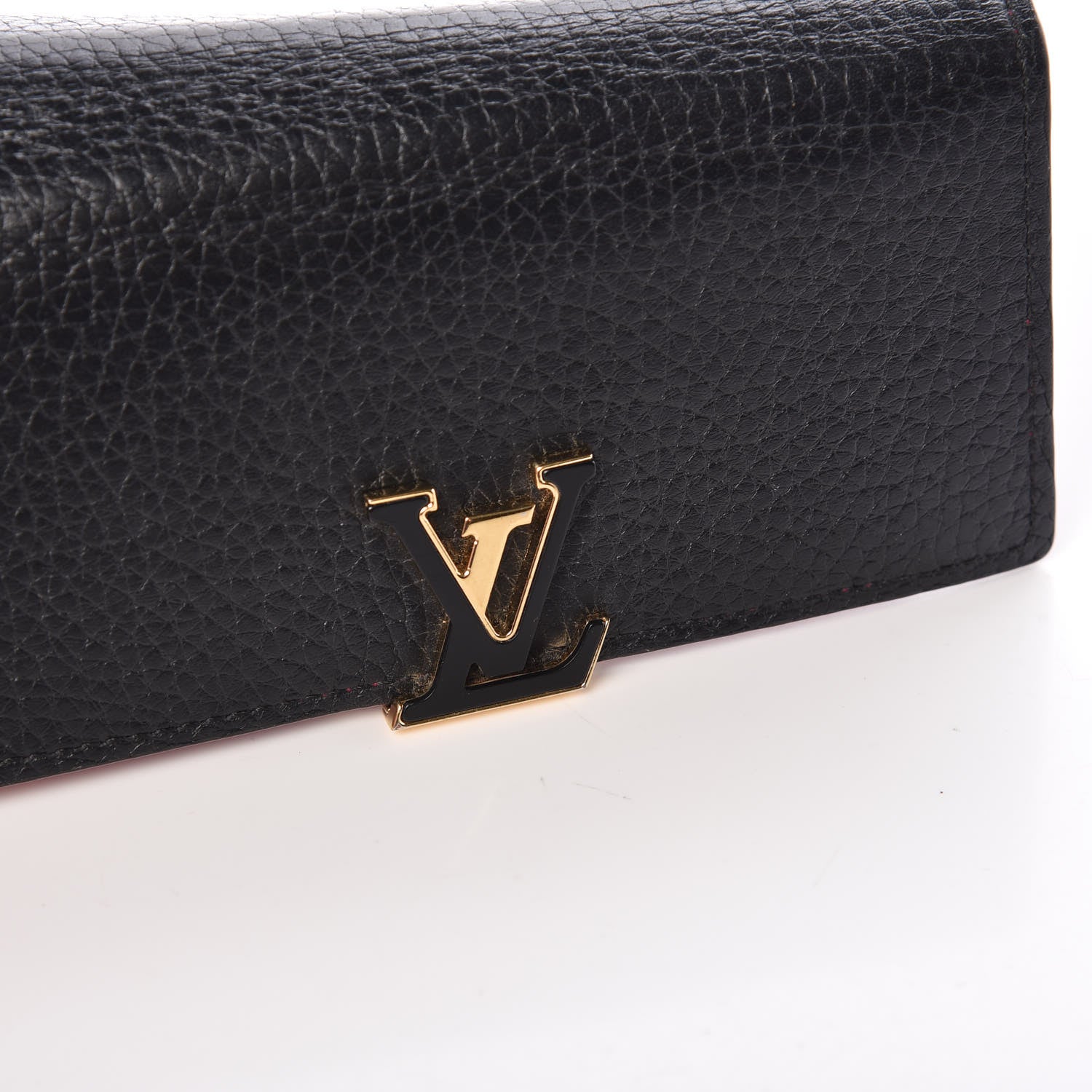 Louis Vuitton Taurillon Capucines Compact Wallet Black 14 of 16
