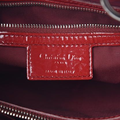 Christian Dior Patent Cannage Small Dior Soft Shopping Tote Red 6 of 12