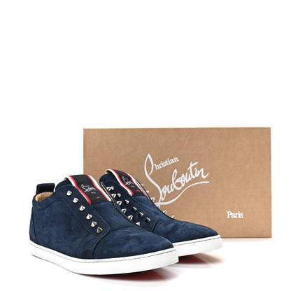 Christian Louboutin Denim Mens Fique A Vontade Sneakers 44.5 Blue 8 of 8