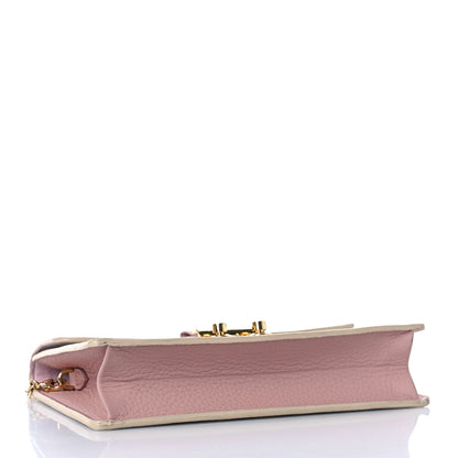 Louis Vuitton Damier Azur Croisette Chain Wallet Rose Ballerine 4 of 10