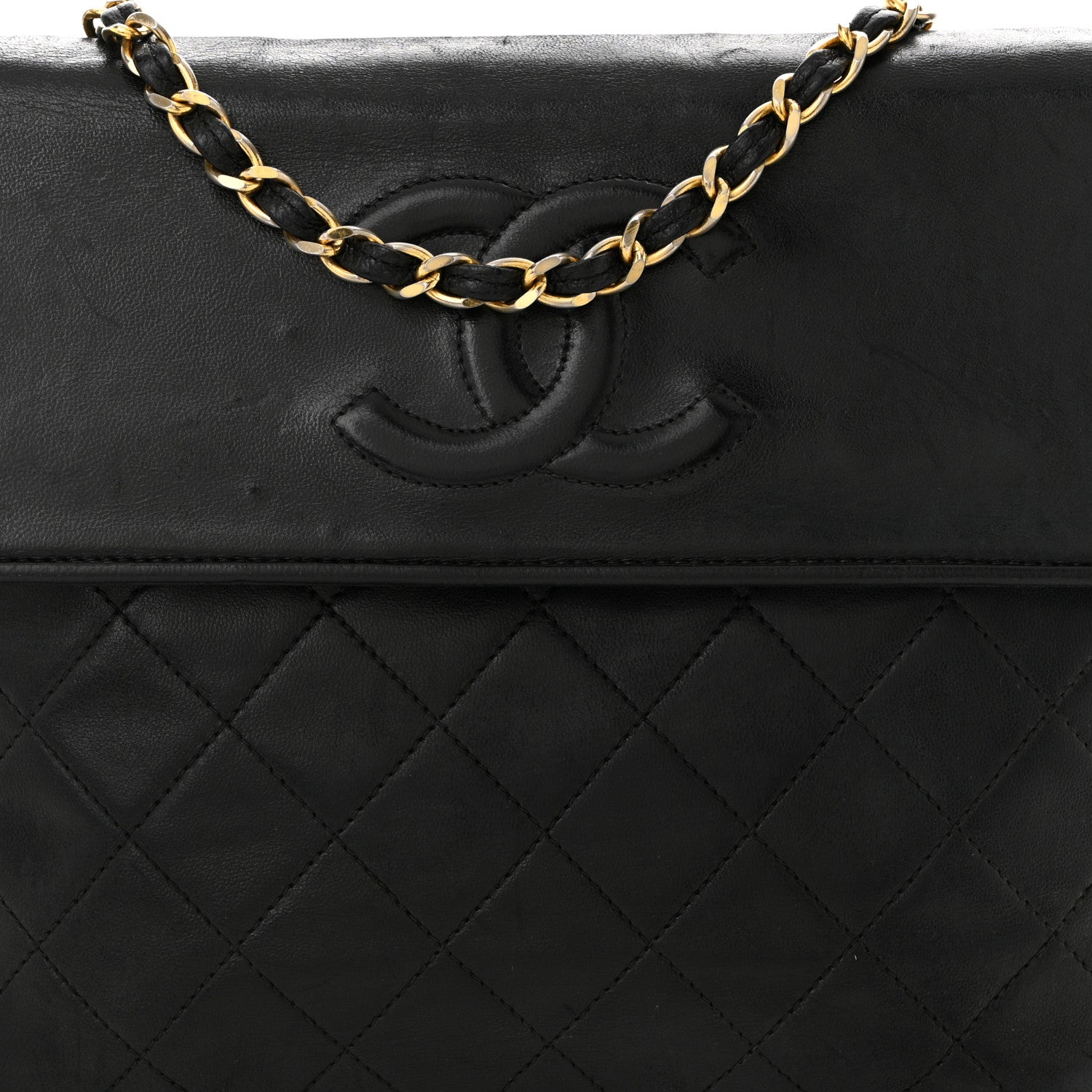 Chanel Lambskin Quilted CC Tassel Flap Black 9 of 15