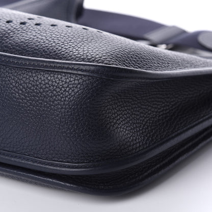Hermes Taurillon Clemence Evelyne III PM Bleu Nuit 7 of 10