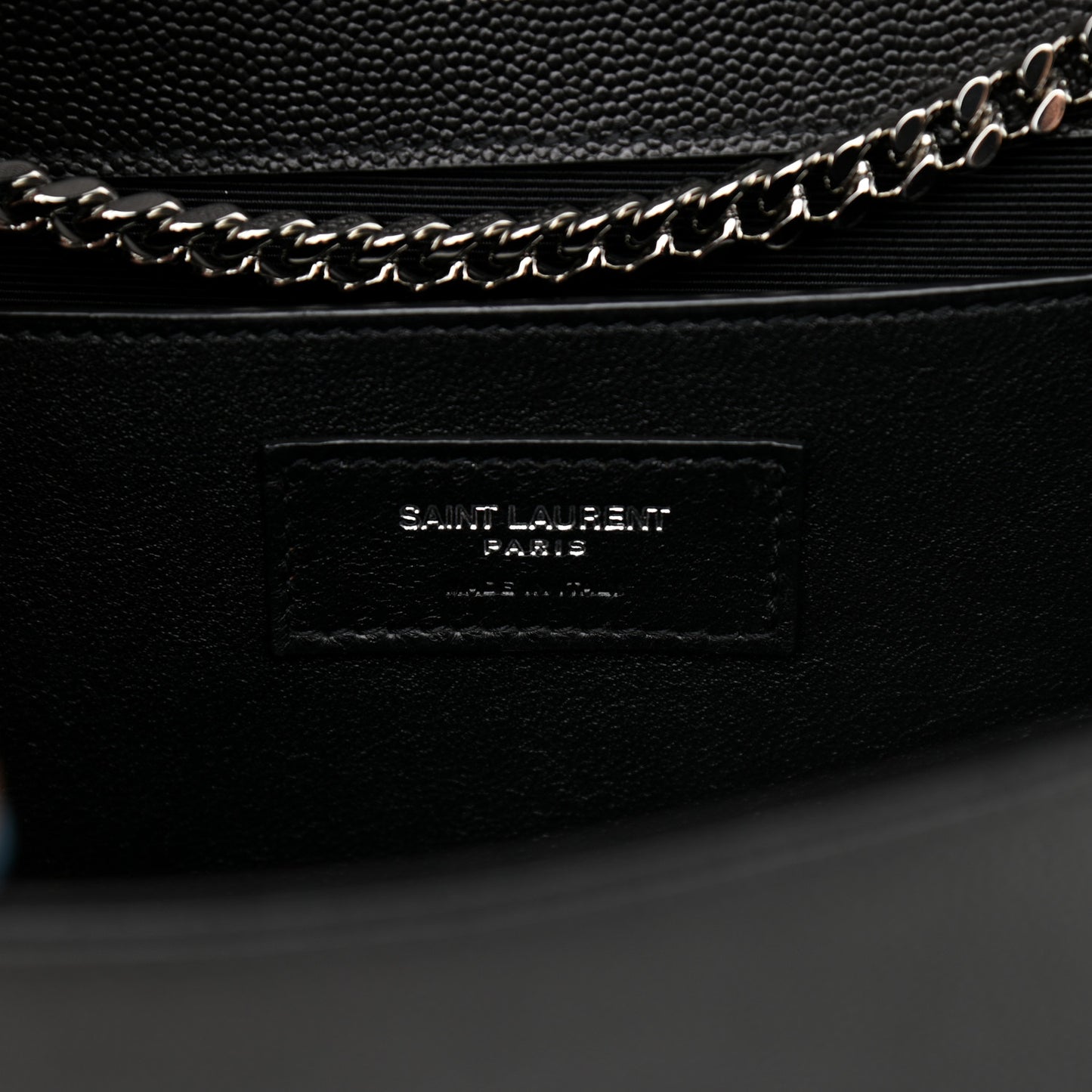 Grain De Poudre Medium Classic Monogram Kate Satchel Black