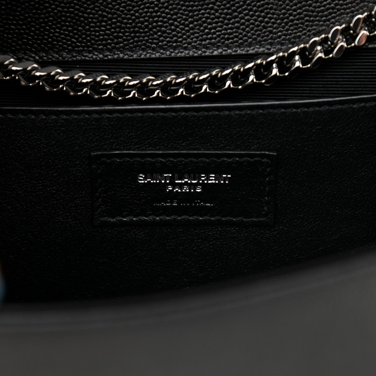 Saint Laurent Grain De Poudre Medium Classic Monogram Kate Satchel Black 7 of 11