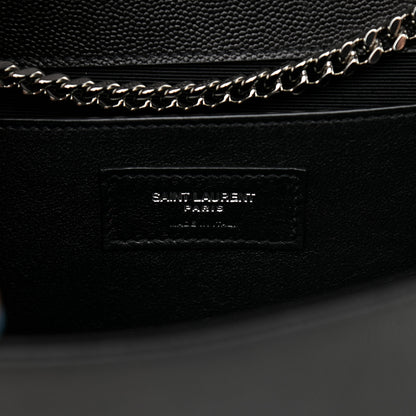 Saint Laurent Grain De Poudre Medium Classic Monogram Kate Satchel Black 7 of 11