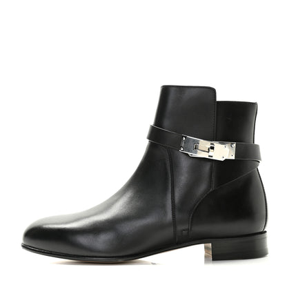 Hermes Calfskin Neo Low Boots 35.5 Black 1 of 8