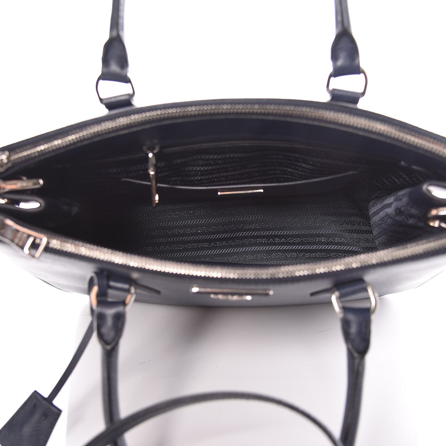 Saffiano Medium Galleria Double Zip Tote Baltico