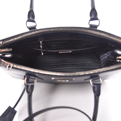Prada Saffiano Medium Galleria Double Zip Tote Baltico 5 of 9