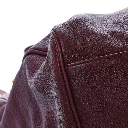 Balenciaga Chevre Gold Metallic Edge Hardware Velo Bordeaux 11 of 15