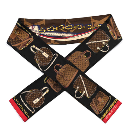 Louis Vuitton Silk Monogram Tribute To Bandeau Marron 1 of 4