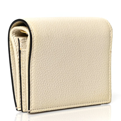 Gucci Grainy Calfskin Zumi Chain Card Case Wallet White 3 of 7