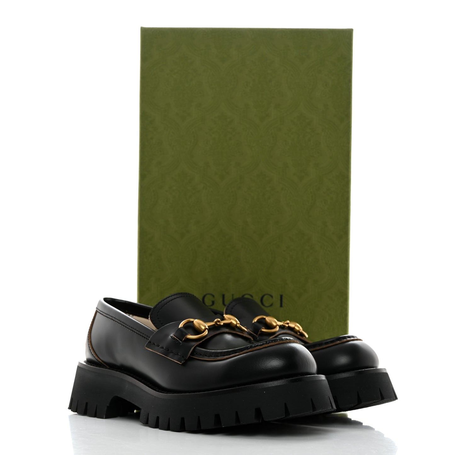 Cordovan Lux Womens Harald Horsebit 25mm Platform Loafers 35.5 Black
