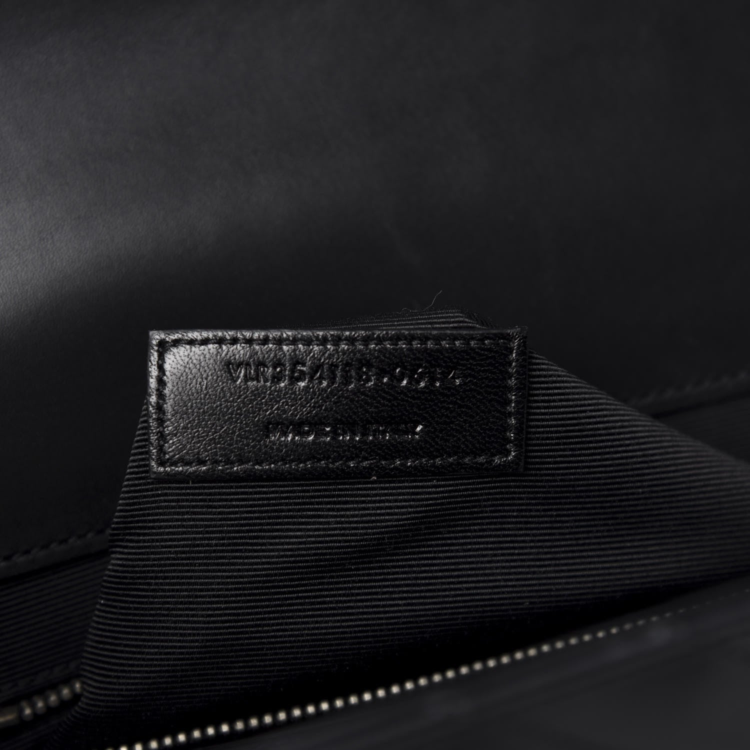 Saint Laurent Smooth Calfskin Matelasse Chevron Large Monogram Satchel Black 10 of 11
