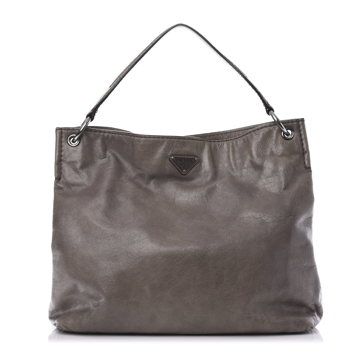 Prada Vitello Shine Hobo Argilla 1 of 14