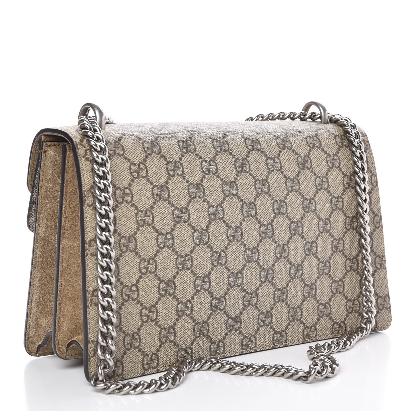 GG Supreme Monogram Small Dionysus Shoulder Bag Taupe