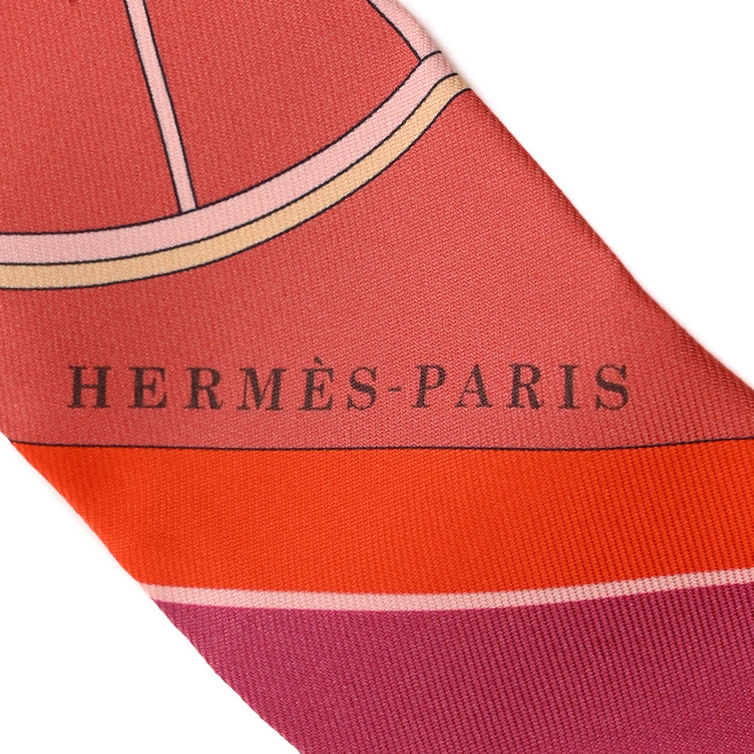 Hermes Silk Springs Springs Twilly Orange Bois de Rose 2 of 4