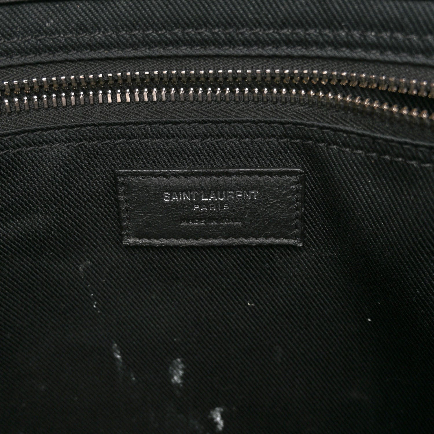 Saint Laurent Smooth Calfskin Rive Gauche Small Tote Black 6 of 10