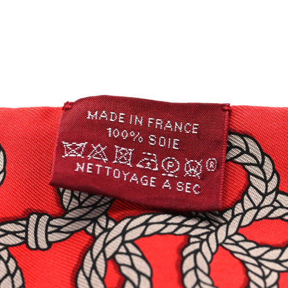 Hermes Silk Galons Et Brandebourg Twilly Rouge Bronze Mastic 3 of 4