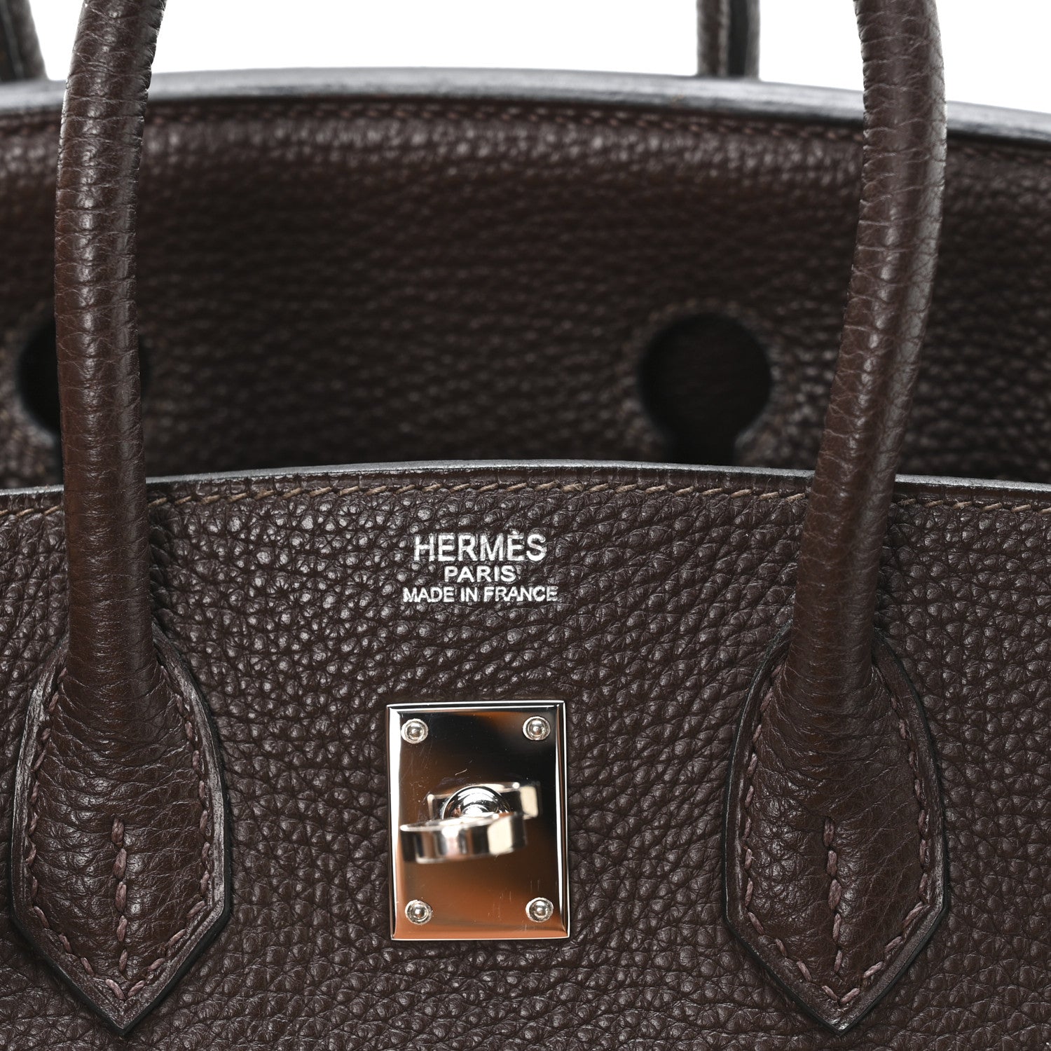 Hermes Togo Birkin 25 Chocolate 11 of 19