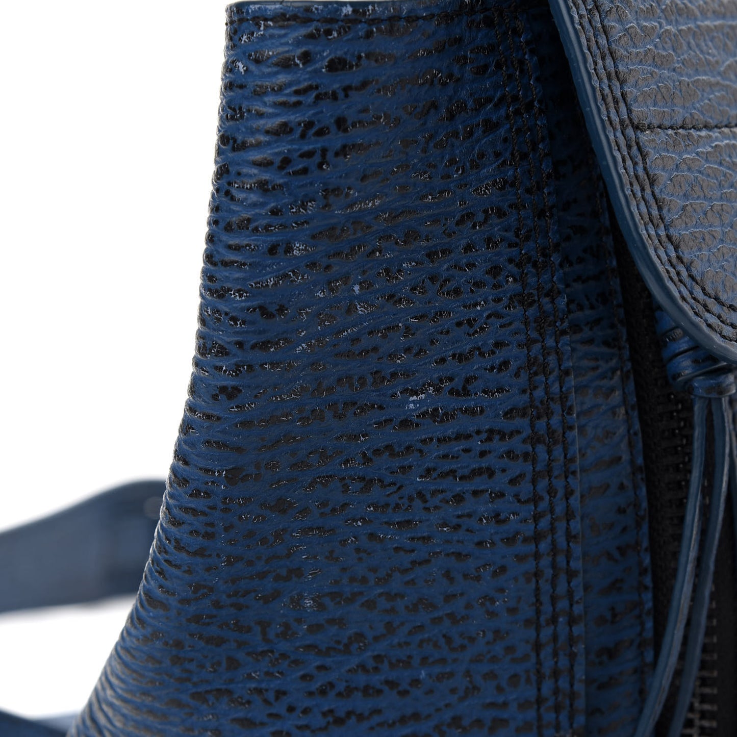 Textured Calfskin Medium Pashli Satchel Lapis