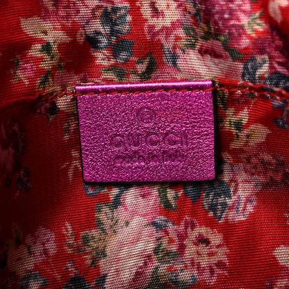 Gucci Laminated Nappa Trapuntata Small Zumi Shoulder Bag Fuxia 6 of 11