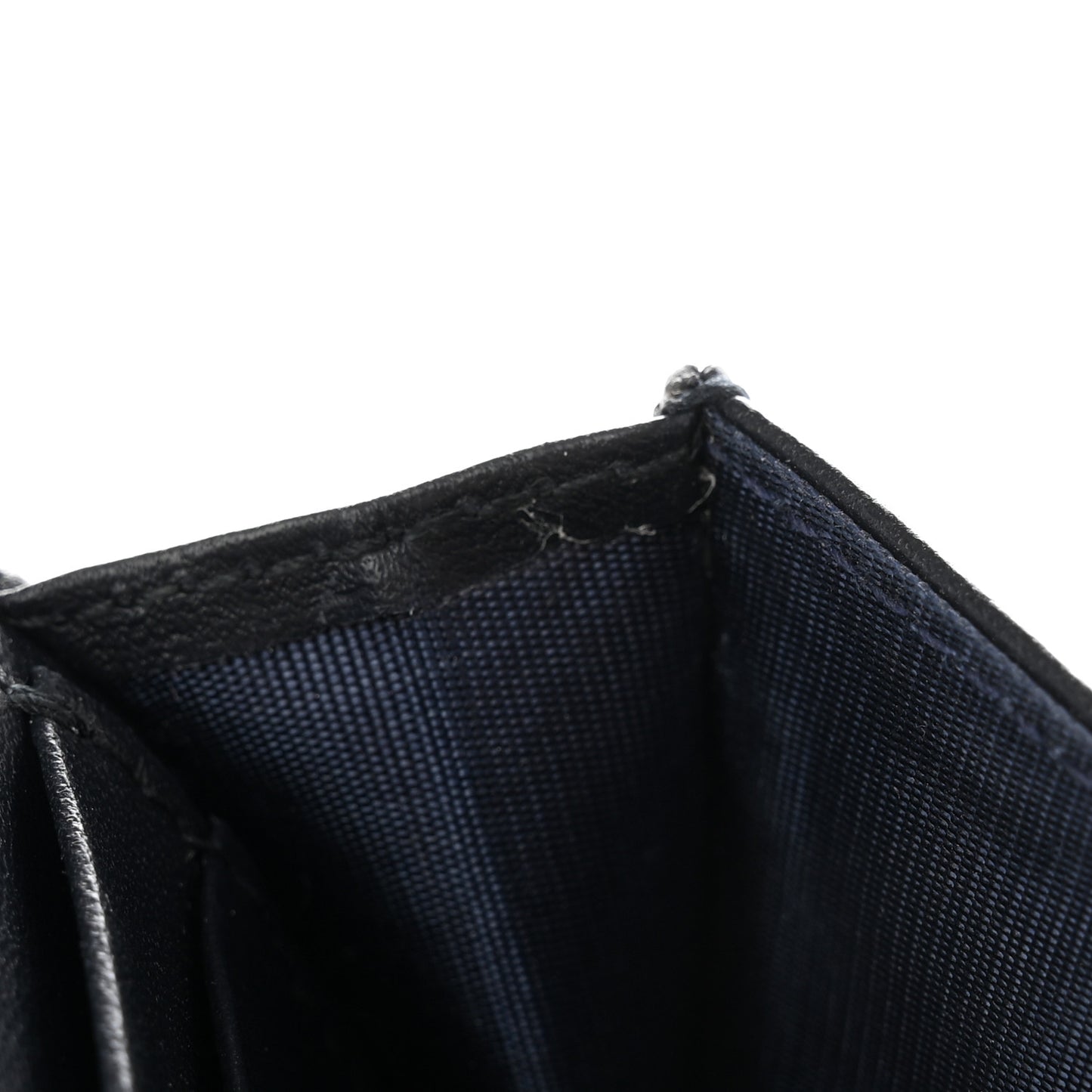 Oblique Saddle Card Holder Blue