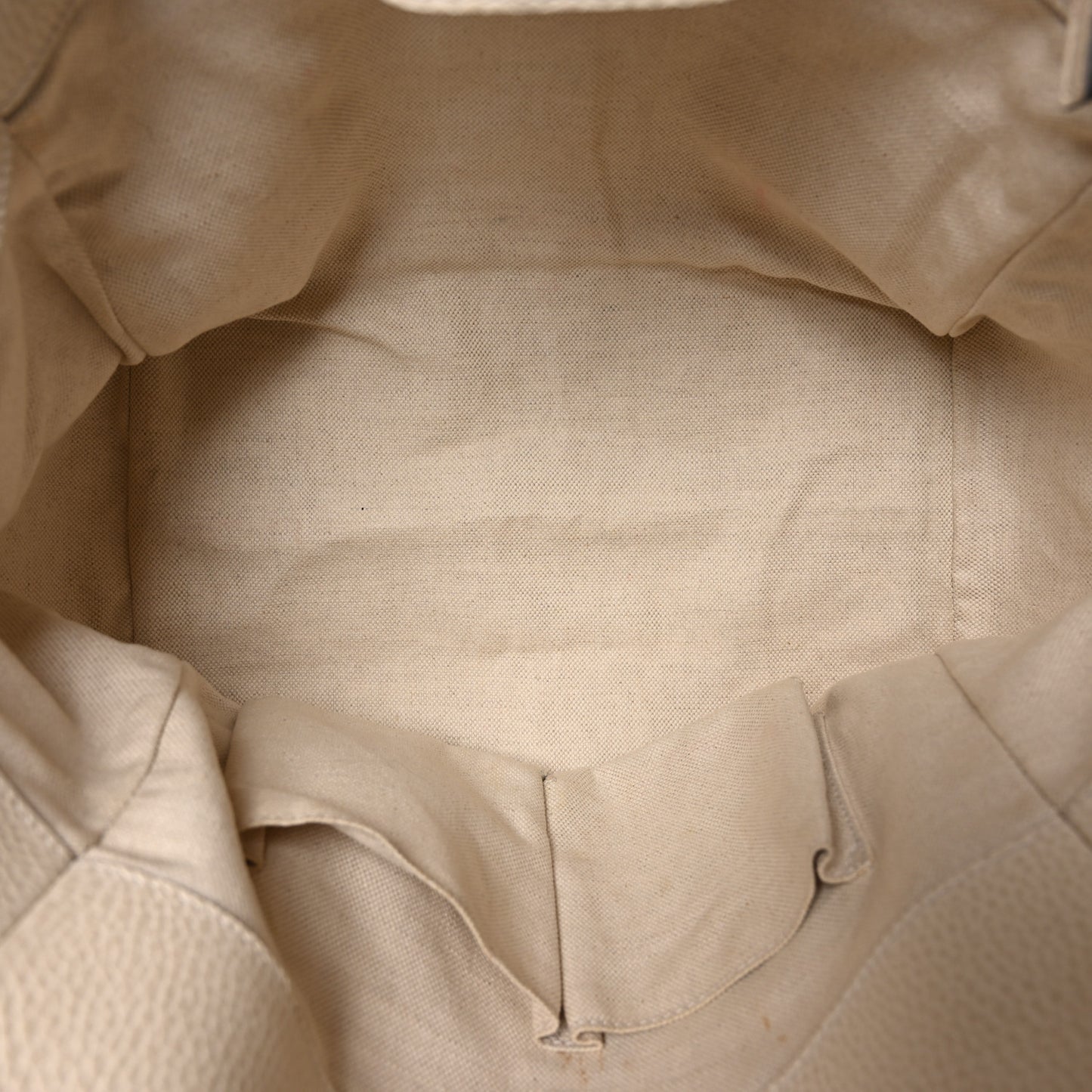 Dollar Calfskin Small Swing Tote Mystic White