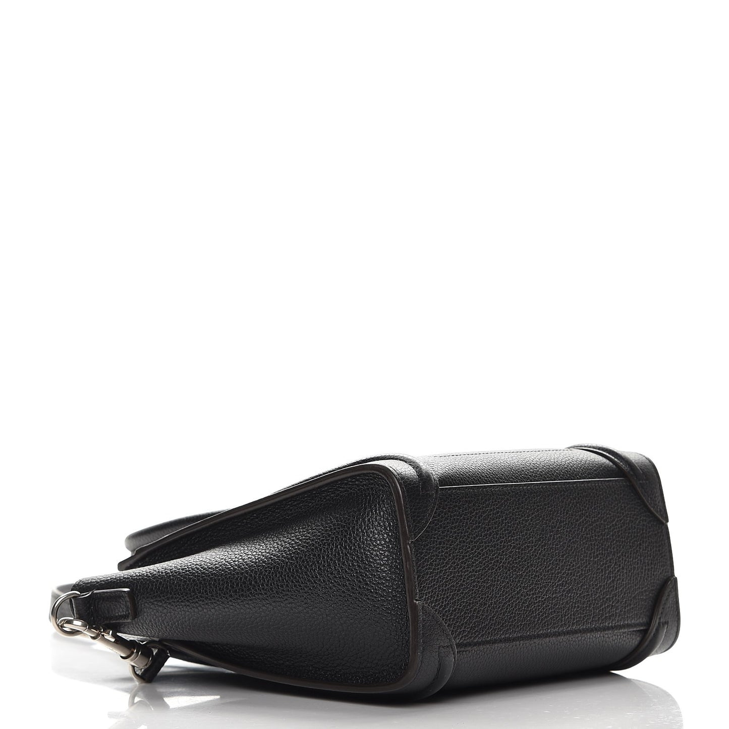 Drummed Calfskin Nano Luggage Black