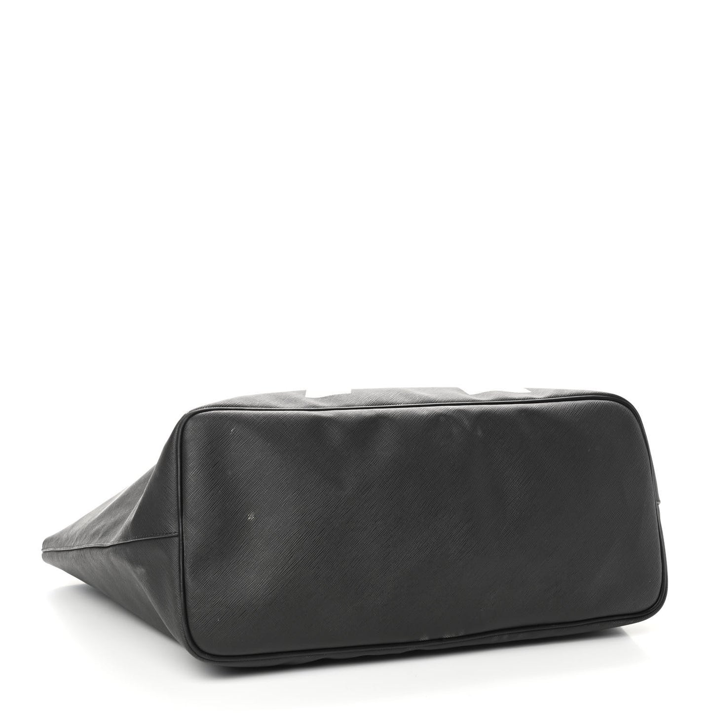Textured Coated Canvas Favelas Large Antigona Tote Black