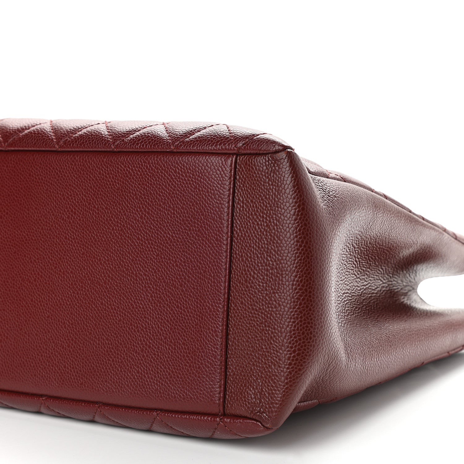 Chanel Caviar Quilted Grand Shopping Tote GST Burgundy 9 of 10